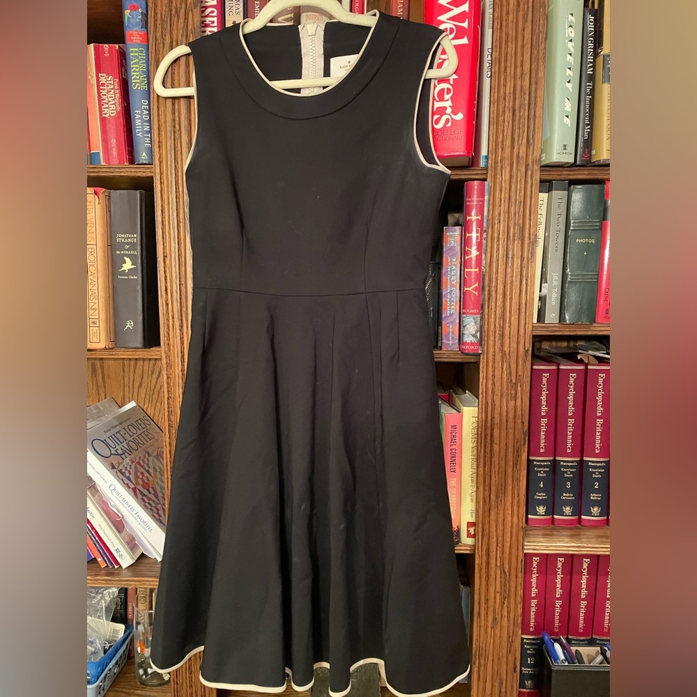 Kate Spade Black Sleeveless A-Line Dress